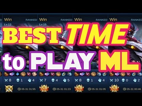 Best  TIME to play Rank | Mobile Legends |