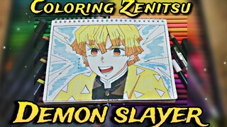 Si Petir Badas kalo turu 😪 , Coloring Zenitsu (Demon Slayer)