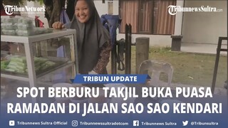 Momen Warga Berburu Takjil Buka Puasa Ramadan 2024 di Jalan Sao-sao Kendari Sulawesi Tenggara