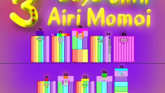 Numberblocks 1 to 100 Tomorrow is Airi Momoi
