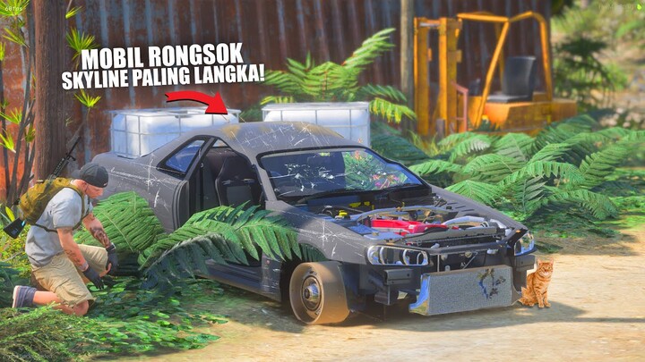 RESTORASI BANGKAI MOBIL SKYLINE R34 PALING LANGKA TERBENGKALAI BERTAHUN TAHUN DI GTA 5 ROLEPLAY !!!