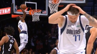 Kyrie Irving had Luka Doncic shocked after huge dunk off alley oop vs Nets 🤯
