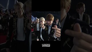 The first boy group to flirt with the camera at an awards😆 #BTS #shorts