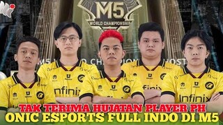 Ohmyv33nus Ketar_Ketir lihat Roster ONIC ESPORTS Full INDONESIA M5 World championship 2023 Philippin