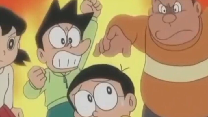 Suneo dan Giant marah ke Nobita