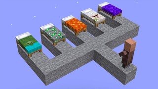 which bed will villager choose