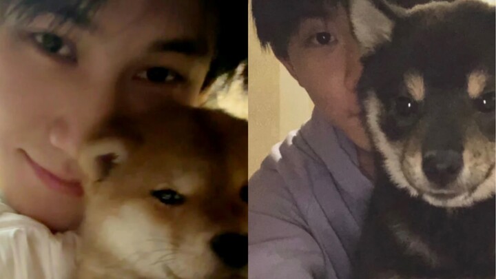 Two gentle guys are raising two stubborn pets.