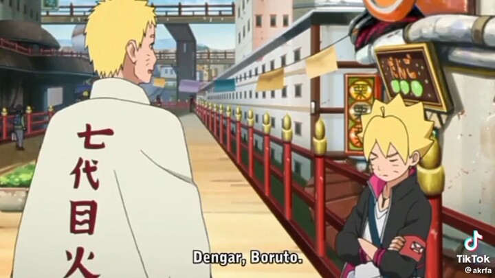 Boruto kasiahn dia harus berjuang sendiri seperti ayanhnya yang dulu