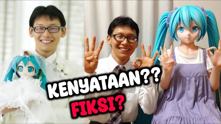 Orang ini nyuruh Netizen buat bedain Kenyataan dan Fiksi Tapi mala Nikahin Hatsune Miku?