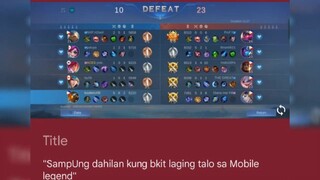 Sampung tips kung bakit lagi tayong ("DEFEAT") panoorin nyo 🤣😭🤣