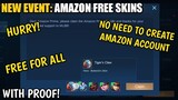 GET YOUR FREE PERMANENT SKIN NOW FROM AMAZON NO NEED TO CREATE AMAZON ACCOUNT MOBILE LEGENDS