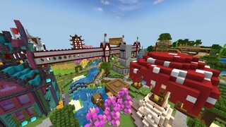 Minecraft มือถือ _ พาทัวร์+แจกแมพ เมือง Let's Play  F I J M City