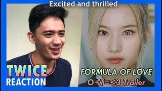 REACTION to TWICE "Formula of Love: O+T=＜3" Opening Trailer