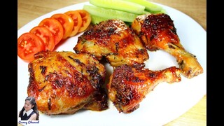 ไก่ย่างสมุนไพร : Grilled Chicken with Herbs l Sunny Thai Food