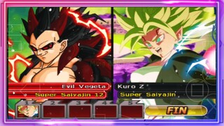 EVIL VEGETA SSJ 12 VS KURO Z SSJ - DB MOD ANDROID GAMEPLAY