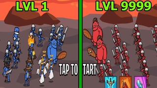 Người Que Đại Chiến Đội Quân Thiên Sứ Đối Đầu Titan Khổng Lồ - Stickman War Top Game Android Ios