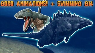 GOROSAURUS ANIMATIONS + G14 SWIMMING UPDATE! | Roblox Project Kaiju