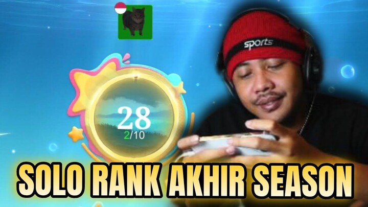 SOLO RANK DI AKHIR SEASON SANGAT LAH EPIC MOMENTUM - Mobile Legends