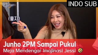 Junho 2PM Sampai Pukul Meja Mendengar Imajinasi Jessi 🤣 #TheSixthSense2 🇮🇩INDO SUB🇮🇩