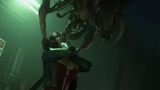 Resident Evil 3 Rudeslut suits Jill is hugged by a bug