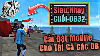 [FREE FIRE] Siêu Nhạy + Nút Bắn Cho All Thiết Bị - Cách Chỉnh Cài Đặt Cho Mobile Kéo Tâm Full Đỏ !!