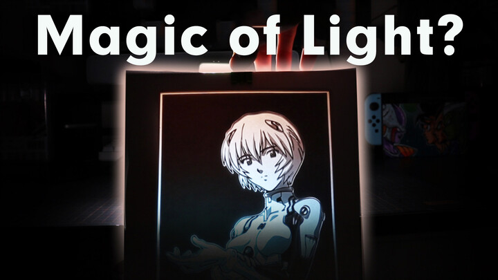 [DIY]Making Ayanami Rei with acrylic painting and light|新世紀エヴァンゲリオン