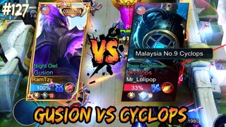 SAVAGE !!! GUSION RAMSW VS SUPREME CYCLOPS NO. 9 MALAYSIA | GUSION GAMEPLAY #127 | MLBB