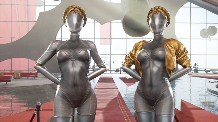 [Atomic Heart] Sexy twin dancers hold their urine for 7 minutes.avi