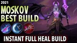 CRIT AND HEAL BUILD | New Moskov Best Build in 2021 | Moskov Gameplay & Build - Mobile Legends