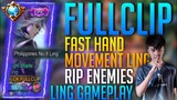 FAST HAND MOVEMENT LING | TOP PH Ling Gameplay by FullClip