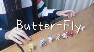 【毛线版butter-fly】多年后，up也拥有了属于自己的毛线怪！