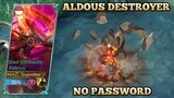Script Skin Aldous Custom The Destroyer Full Effects | No Password - Mobile Legends