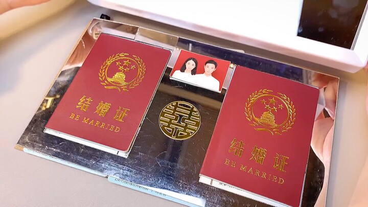 It’s such a waste to just stash your marriage certificate in a drawer—put it in a photo frame instea