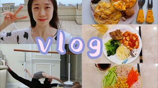"Dance Student Vlog" Staying at Home / Cooking My Own Meals / Practicing Dance / Playing with My Dog