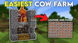 SIMPLE Cow Farm in Minecraft (MCPE, Java, Nintendo Switch, PS4, Xbox)