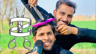 Asmr HairCut But I am Fake Barber 💈