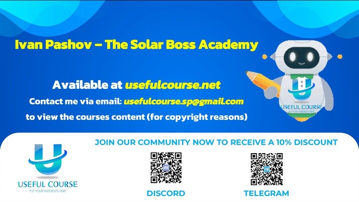 Ivan Pashov – The Solar Boss Academy download (usefulcourse.net)