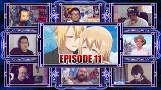 OTOME GAME SEKAI WA MOB NI KIBISHII SEKAI DESU EPISODE 11 REACTION MASHUP | MOBSEKA