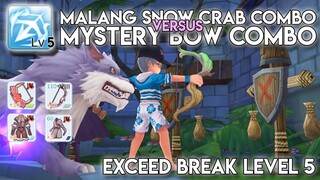 MALANG SNOW CRAB COMBO VS MYSTERY BOW COMBO W/ EXCEED BREAK LVL 5  - RAGNAROK MOBILE SEA