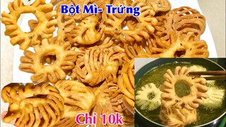 Chỉ cần 1 chén Bột Mì và 1 quả Trứng Giòn Ngon tuyệt vời/ Crispy fried noodles