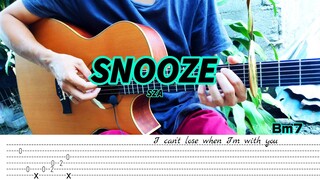 Snooze - SZA - Fingerstyle (Tabs) Chords Lyrics
