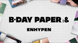 2024 ENHYPEN B-DAY PAPER