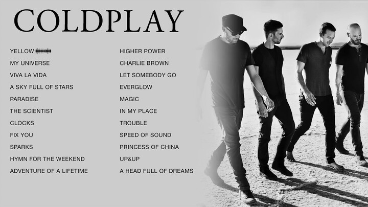 Coldplay - Top Songs 2023 Playlist - Yellow, My Universe, Viva La Vida...