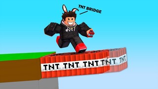 TNT Bridging!! in Roblox BedWars