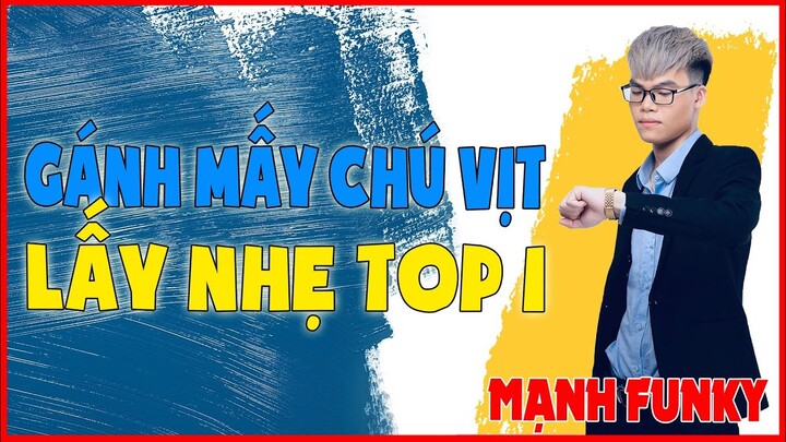 [GARENA FREE FIRE ]  MẠNH QUAY XE ! GÁNH TEAM VỊT TRỜI TOP 1