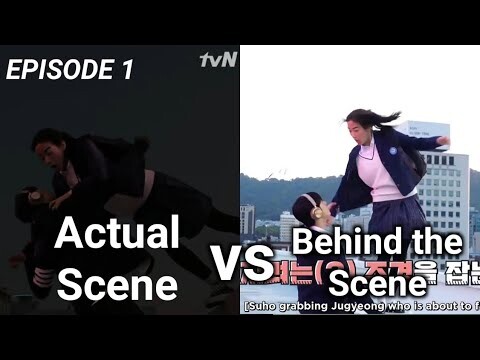True Beauty Ep 1 Behind the Scene  vs Actual Scene