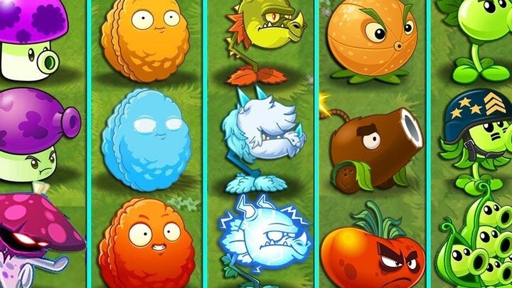 PvZ 2 Challenge - Plants at Max Level Using 1 Power-Up vs. Team Dark Ages Zombies