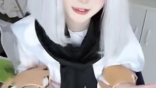 jarang jarang ada yg cosplay paimon gini