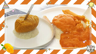 Cơm cuộn xoài hàng xóm của cơm cuộn trứng cuộn giả 