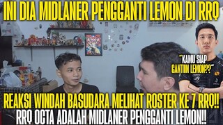 REAKSI WINDAH BASUDARA MELIHAT ROSTER KE 7 RRQ!! RRQ OCTA MIDLANER PENGGANTI RRQ LEMON!! MPL ID S13